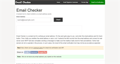 Desktop Screenshot of email-checker.net