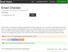 Tablet Screenshot of email-checker.net